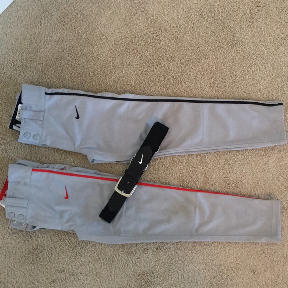 Bundle Nike baseball pants & adjustable belt